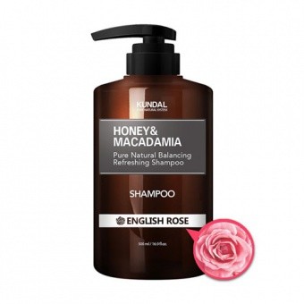 KUNDAL Honey&Macadamia Shampoo English Rose 500ml
