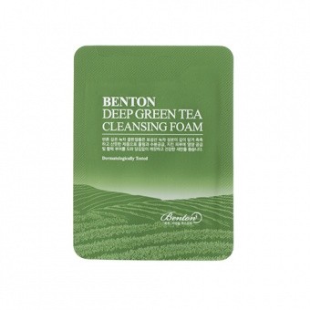 BENTON Deep Green Tea Cleansing Foam 1,2g TESTER