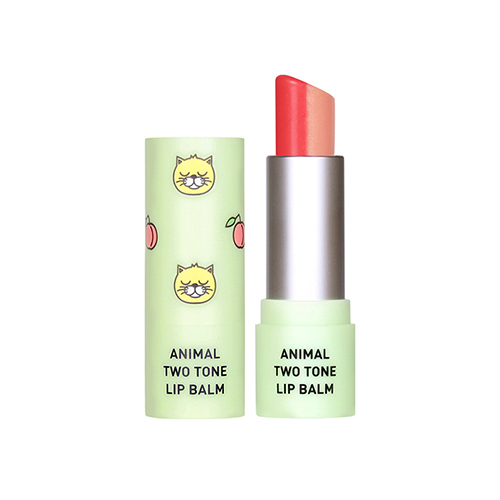 SKIN79 ANIMAL TWO-TONE LIP BALM PEACH CAT