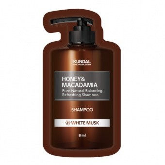 KUNDAL Honey&Macadamia Shampoo White Musk SAMPLE 10ml
